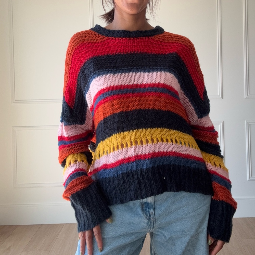 moon & madison Multicolor Striped Sweater